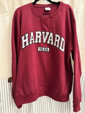Harvard 1636 Maroon Crewneck Sweatshirt Campus Apparel